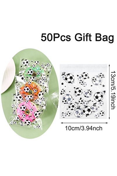 Choice as picture 50pcs 50/100pcs Soccer Candy Bags Kids Boys Birthday Sport ...