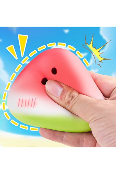 Choice1 1 pc Random Watermelon Squishy Toy Slow Rising Stress Relief Squeeze ...