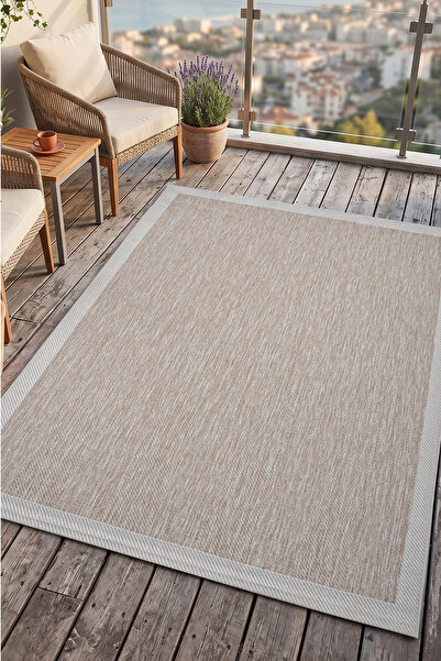 Aden Sisal Plus Hasır Dokuma Halı | Kaymaz Tabanlı Mutfak Halısı | Leke Tutma...