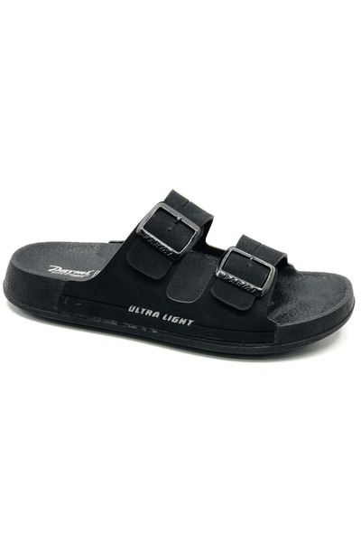 KCMN Kocamanlar 6001 Orthopedic Men's Slippers Black