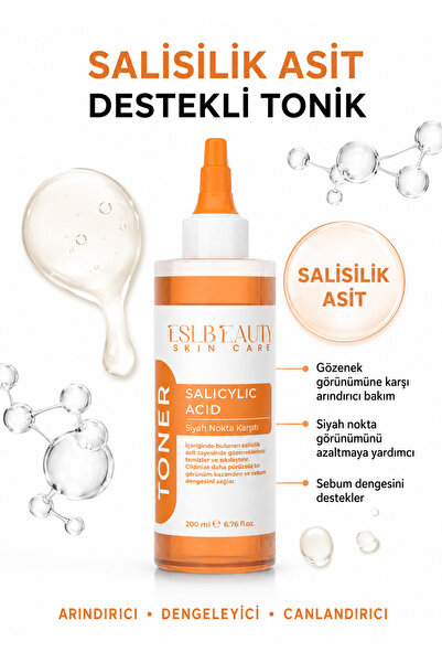 esl beauty Salisilik Asit Tonik 200 ml | Gözenek Sıkılaştırıcı, Akne & Siyah ...