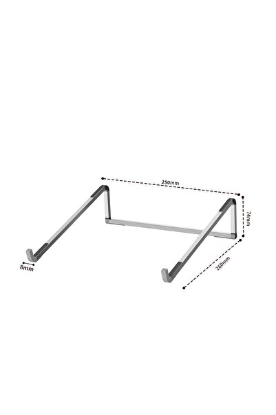 Choice حامل كمبيوتر محمول D0119-SILVER لجهاز ماك بوك قابل للطي وقابل للتعديل ...