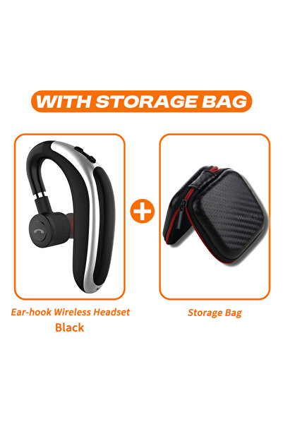 choice2 Black With Bag K20 Wireless Bluetooth Headset With HD Mic Earphone 18...