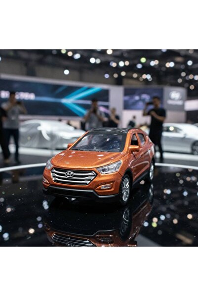 farddad Bakır Hyundai Santa Fe Metal Oyuncak Araba, Çek Bırak Mekanizmalı, Aç...