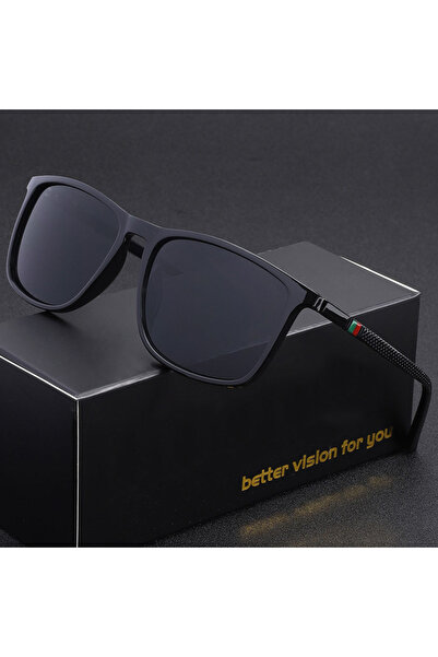 Choice4 black Classic Square Men's Sunglasses Comfortable Lightweight Black F...