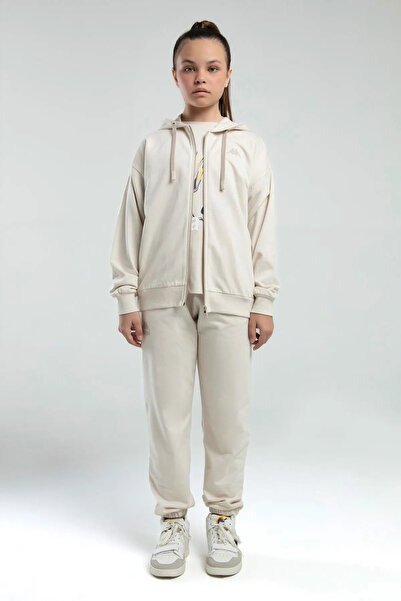 Kappa 5-16 Years Licensed Girl's Cardigan-Beige
