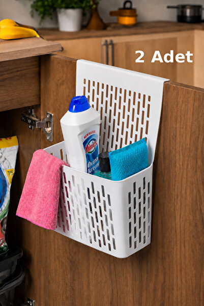 ORGANİZERS 2 Pieces Plastic Hanging Closet Organizer Detergent Holder Inside ...