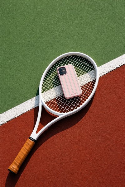 MUSSTECH Iphone 11 Pembe Çizgili Silikon Telefon Kılıfı Kamera Korumalı Darbe...