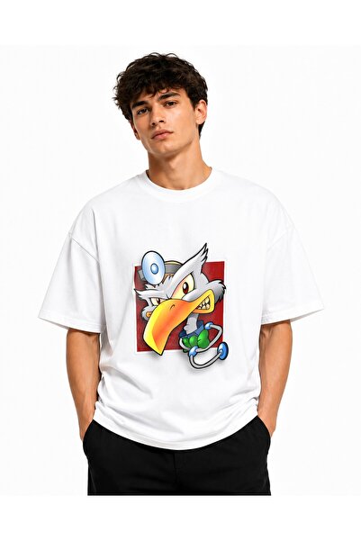 Inscriptie Tricou Unisex Bumbac Premium Casual " Doctor vultur "