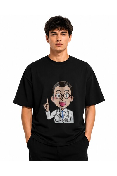 Inscriptie Tricou Unisex Bumbac Premium Casual " Doctor with stethoscope "