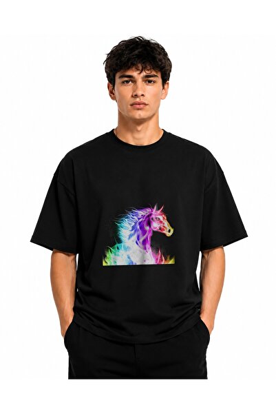 Inscriptie Tricou Unisex Bumbac Premium Casual " Cal curcubeu "