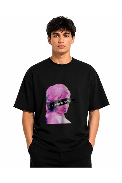 Inscriptie Tricou Unisex Bumbac Premium Casual " Vaporwave grunge aesthetic "