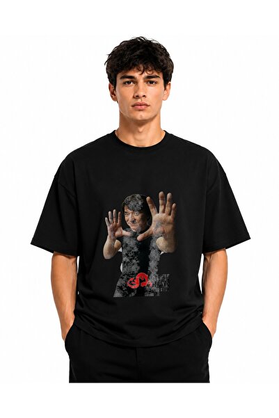 Inscriptie Tricou Unisex Bumbac Premium Casual " Jackie Chan "
