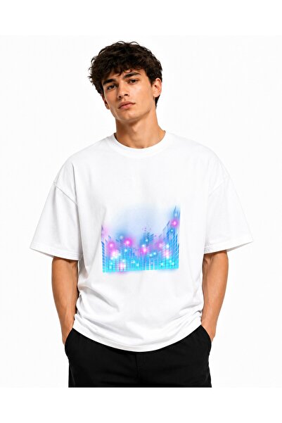 Inscriptie Tricou Unisex Bumbac Premium Casual " Lumina stadiului de efect "