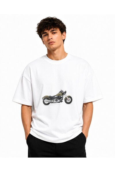 Inscriptie Ουνισέξ Βαμβακερό T-Shirt Υψηλής Ποιότητας  "2017 Harley Softail S...