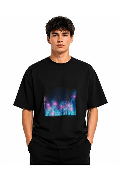 Inscriptie Tricou Unisex Bumbac Premium Casual " Lumina stadiului de efect "