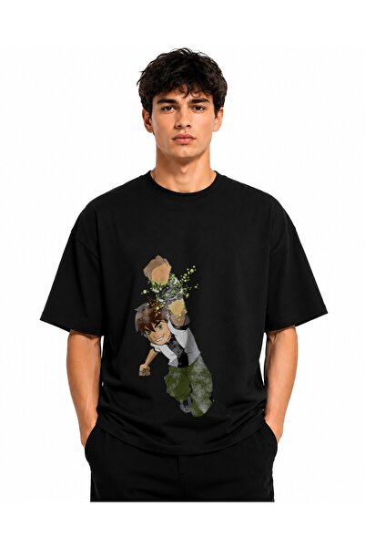 Inscriptie Tricou Unisex Bumbac Premium Casual " Ben 10 action "