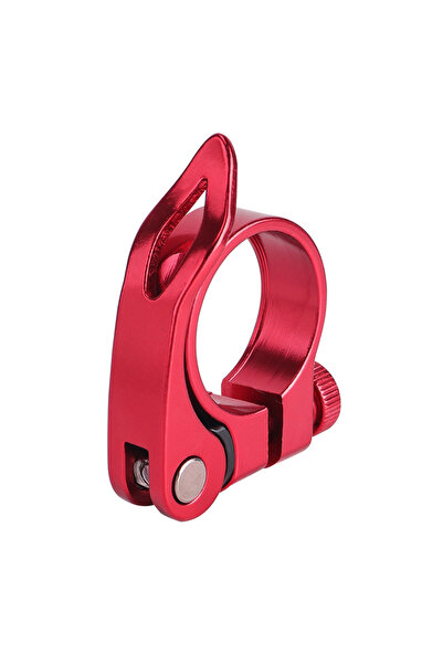 Choice Red Bicycle Seatpost Clamp Aluminum Alloy 31.8mm Seat Tube Clamp MTB R...