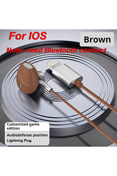 Choice1 for iphone 7-14 6D Surround Bass Wired Bluetooth Earphones for Lightn...