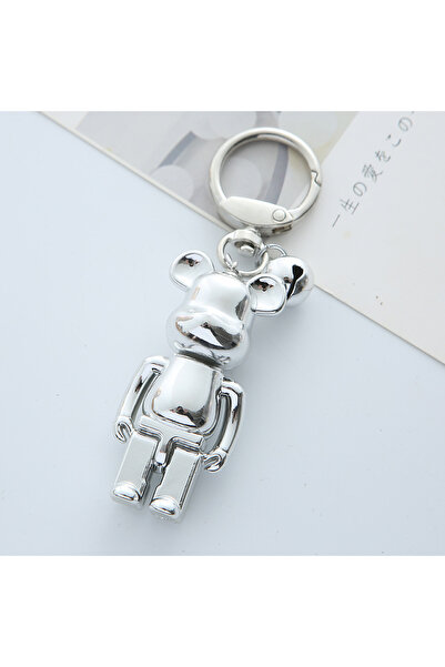 Choice Sliver Cartoon Smooth Violent Bear Key Chain Ring Car Bag Key Pendant ...