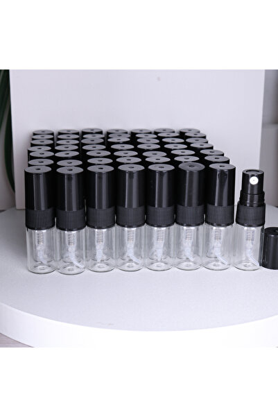 choice2 زجاجات عطر زجاجية شفافة سعة 2 مل، 50 قطعة/دفعة، عبوة تجريبية للعينات،...