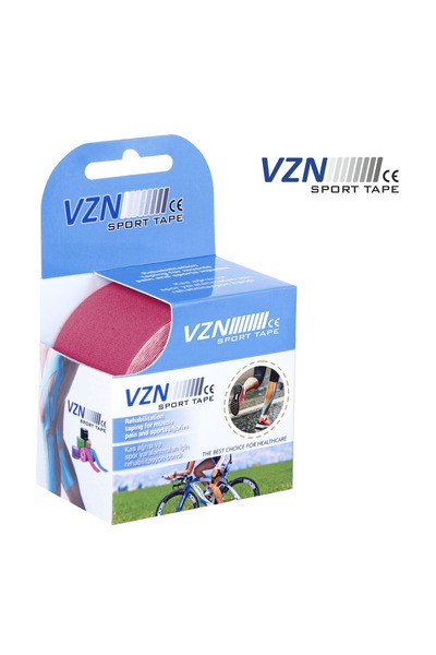 VZN Ağrı Bandı - Kinesio Bant - Sporcu Bandı Pembe