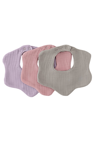 elibaby 3-Piece 100% Organic Cotton 8-Layer Multi Muslin Flower Baby Girl Dro...