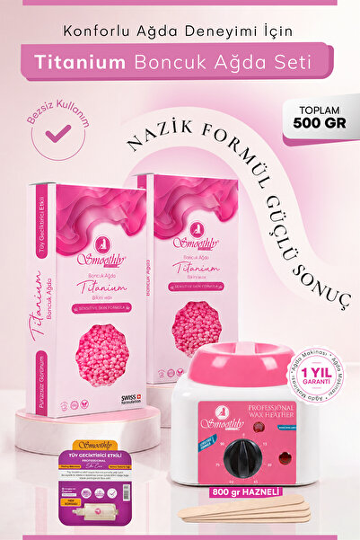 Smoothly 2 Ad.225 gr Soyulabilen Boncuk Ağda Ağda Isıtıcı Makine+ Karınca Yum...