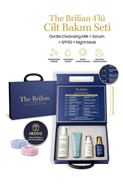 TheBrilian The Brilian 4’lü Cilt Bakım Seti Temizleme Sütü + Radiance Serum +...