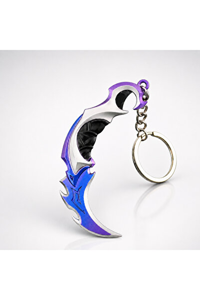 lootsepeti Valorant Metal Mini Figür Anahtarlık (Dekor Standı Hediyeli)