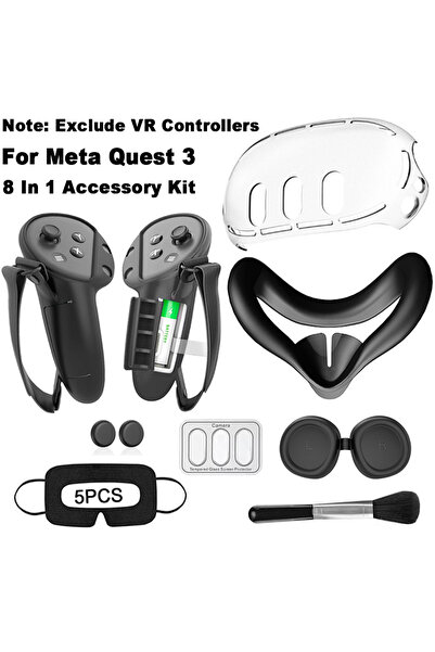 Choice Black-A New Arrival 8 In 1 VR Accessories PC Silicone Cover Set For Me...