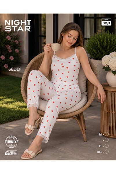 Night Star أطقم بيجامة على شكل قلب