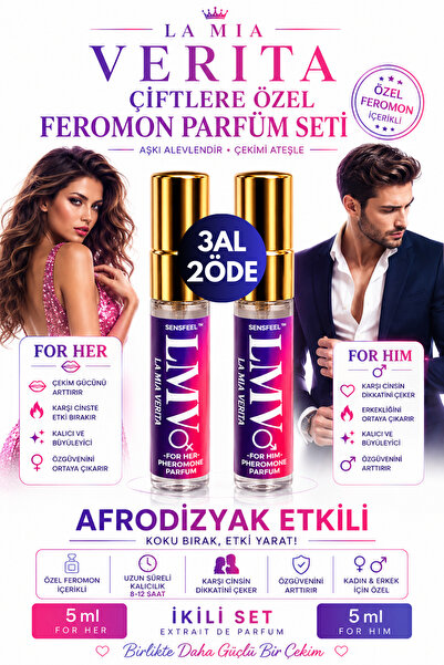 la mia verita Sensfeel™ Feromon Parfüm Seti - Magnet Aşkın ve Tutkunun Kimyas...