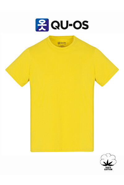 QUOS Muška / unisex osnovna majica sa okruglim izrezom od 100% pamuka