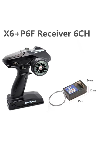 Choice3 جهاز تحكم عن بعد X6 مع P6F DumboRC 2.4G X6 6CH X4 4CH مع وحدة تحكم P6...