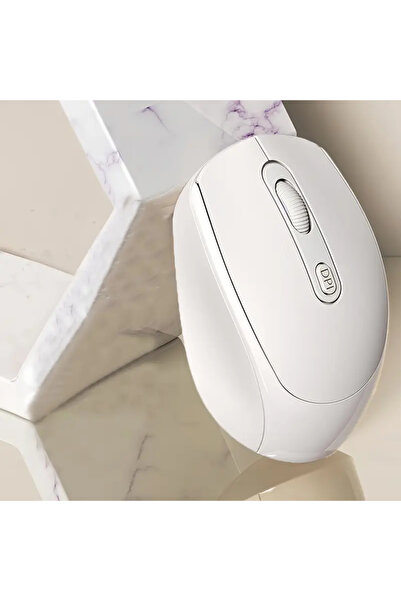 Choice1 White Wireless Mouse Bluetooth-Compatible 2.4G Wireless Mouse Dual Mo...