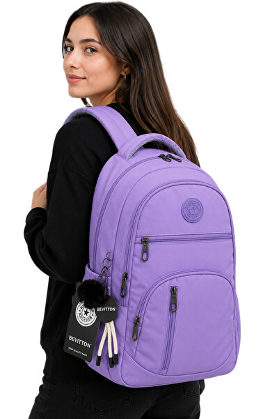 betto's Lilac School Backpack School Bag Unisex Daily Backpack 1710