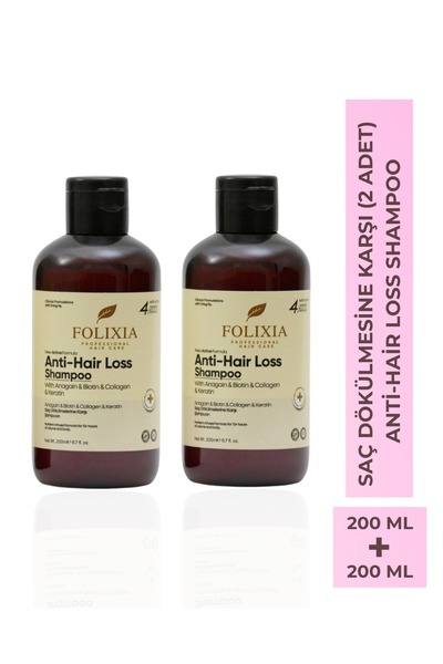 Folixia Saç Dökülmesine Karşı Hızlı Uzama Etkili Şampuan- Anagain™ + Biotin +...