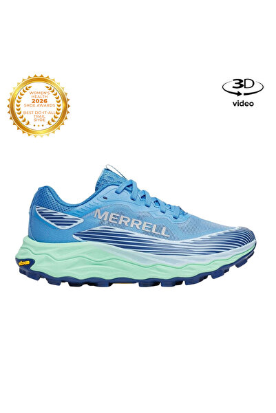 Merrell حذاء Agility Peak 6 للسيدات باللون الأزرق للجري، حذاء رياضي للسيدات
