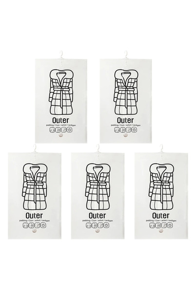 ANENG 67x110CM-5pcs 1-5PCS Hanging Vacuum Storage Bags Clothes Compression Se...