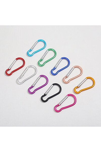 Choice7 10pcs Random color 10 Pcs/Pack Aluminum Carabiner Snap Hook Keychain ...