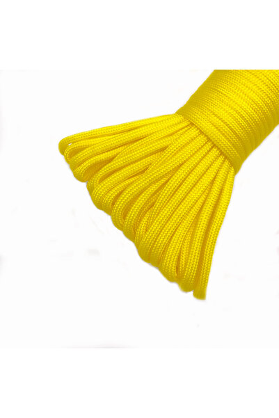 Choice 5m Yellow015 4 Size Dia.4mm 7 Stand Cores Paracord 550 For Survival Pa...