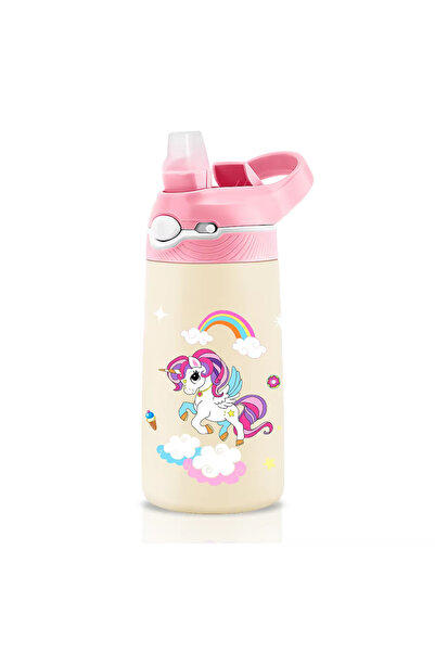 Choice 400ml unicorn B 400ML Water Bottle for Children,Thermos With Cute Patt...