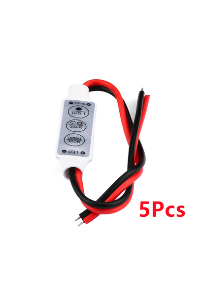 Choice1 5Pcs 10/5Pcs Mini 12V LED Light Dimming 3 Keys Controller Dimmer Driv...