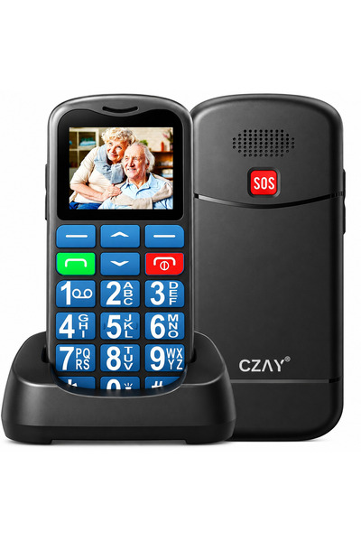 CZAY Telefon Mobil Seniori cu Taste Mari CZAY®,Limba Romana,Volum Puternic,Ec...