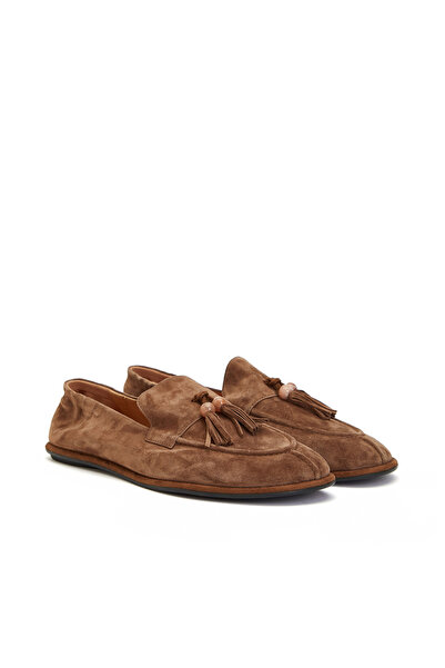 Dıvarese Tütün Kadın Süet Loafer