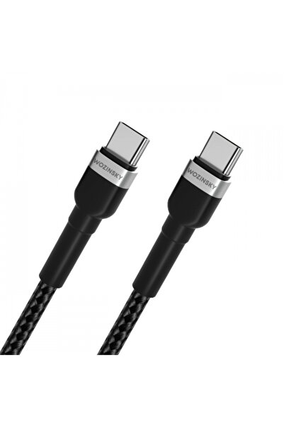 Universal Cablu Date si Incarcare USB-C - USB-C WZK WNBCC2, 65W, 2m, Negru