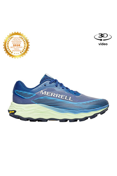 Merrell حذاء Agility Peak 6 للرجال باللون الأزرق للجري، حذاء رياضي للرجال