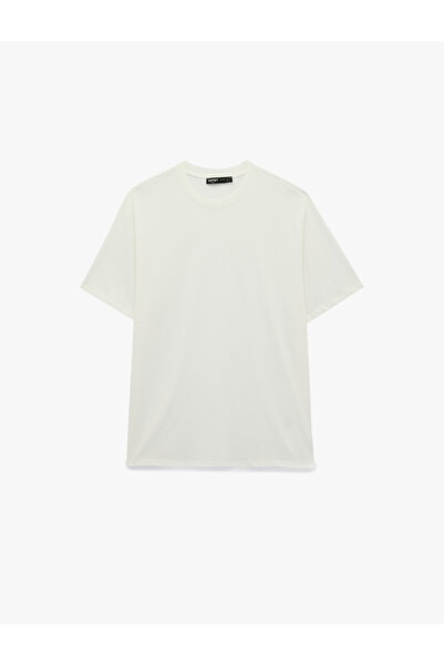 Koton Cotton Crew Neck Short Sleeve Basic Oversize T-Shirt