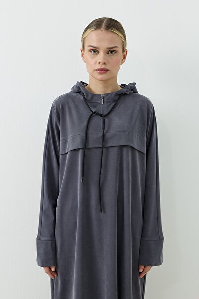QANU Aerın Uzun Sweatshirt Antrasit